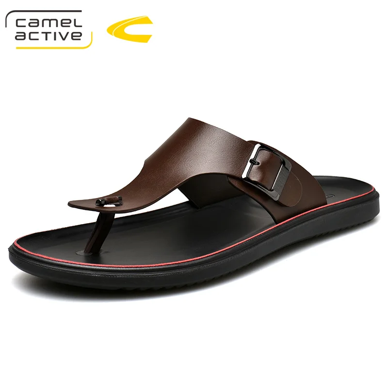 Camel Active/Новые брендовые летние мужские шлепанцы на плоской подошве повседневные