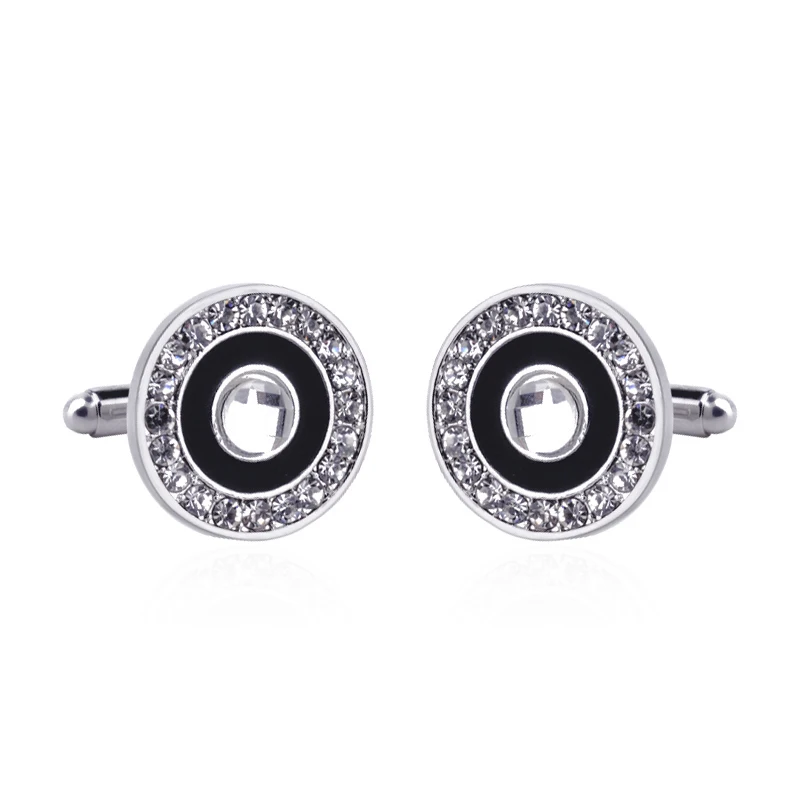 Новые брендовые высококачественные мужские Роскошные хрустальные запонки