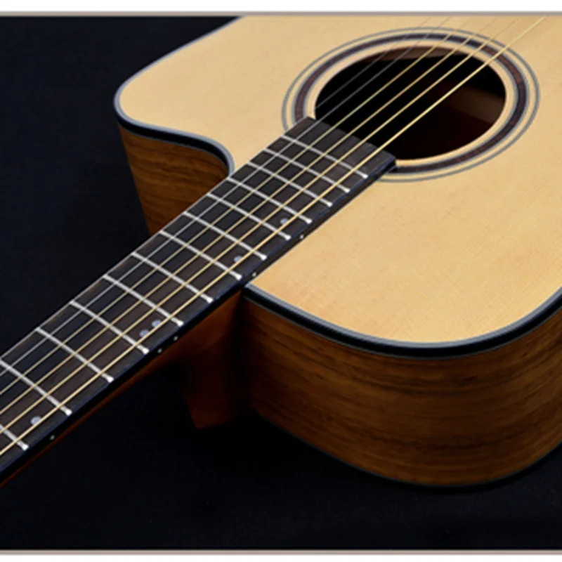 Гитара из массива ель ореха акустическая электрическая стальная струна 41 дюйм D