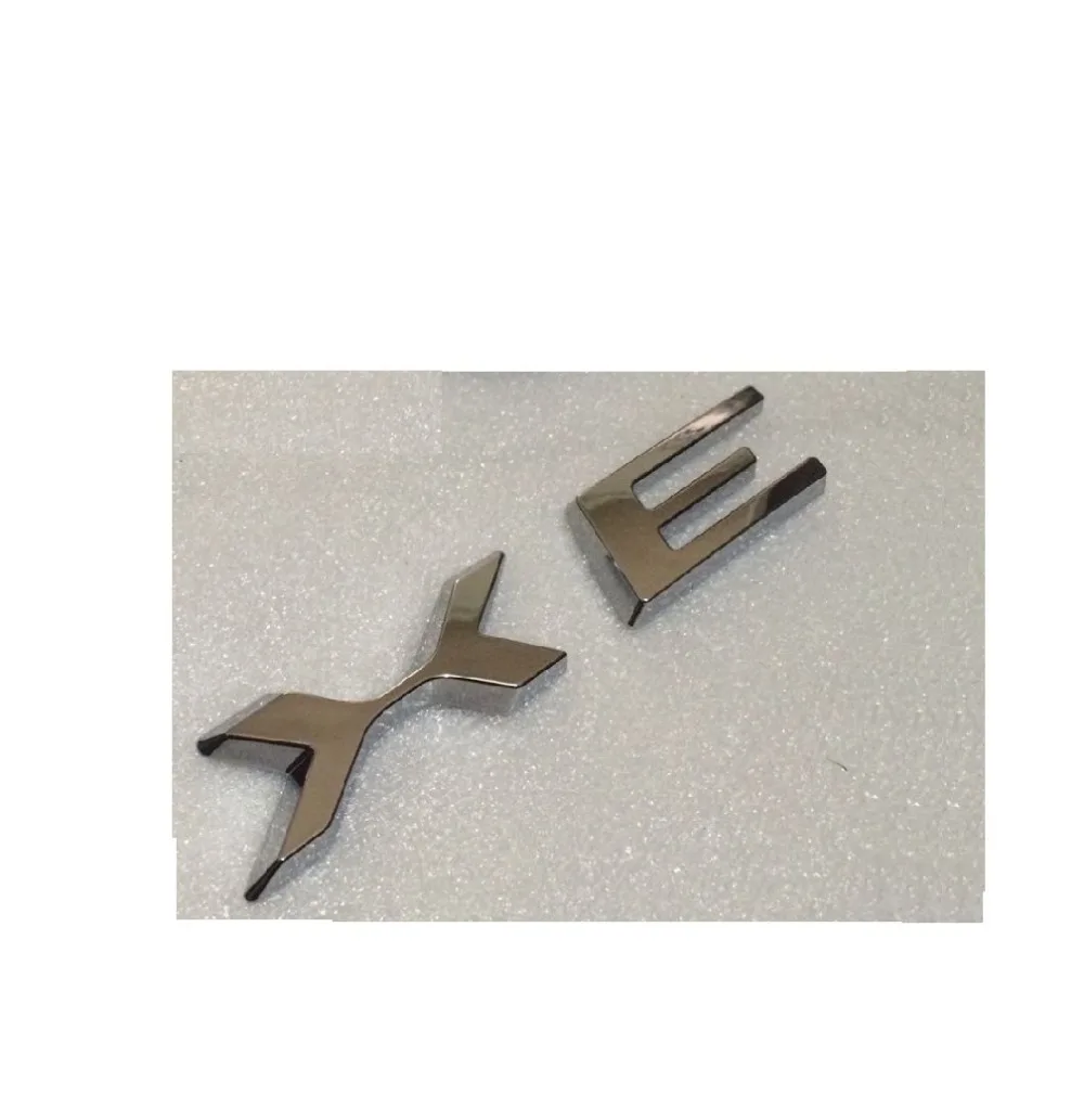 Хромированные наклейки на багажник автомобиля с буквами X E эмблемой и номером