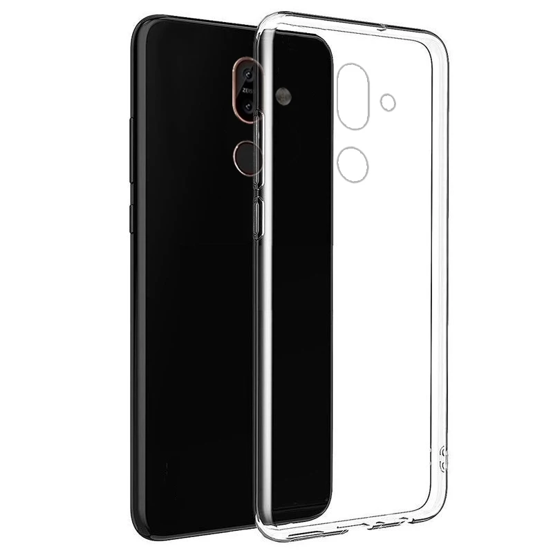 Простой пыленепроницаемый Прозрачный чехол для мобильных телефонов Nokia 7 1 PLUS |