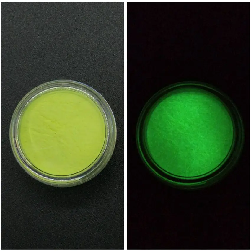 7 yellow Одна коробка DIY ногтей акриловый порошок светящийся люминисцентный фосфорный порошок, светящаяся в темноте пудра, блеск для ногтей Декоративный пигмент - Цвет: 7 yellow