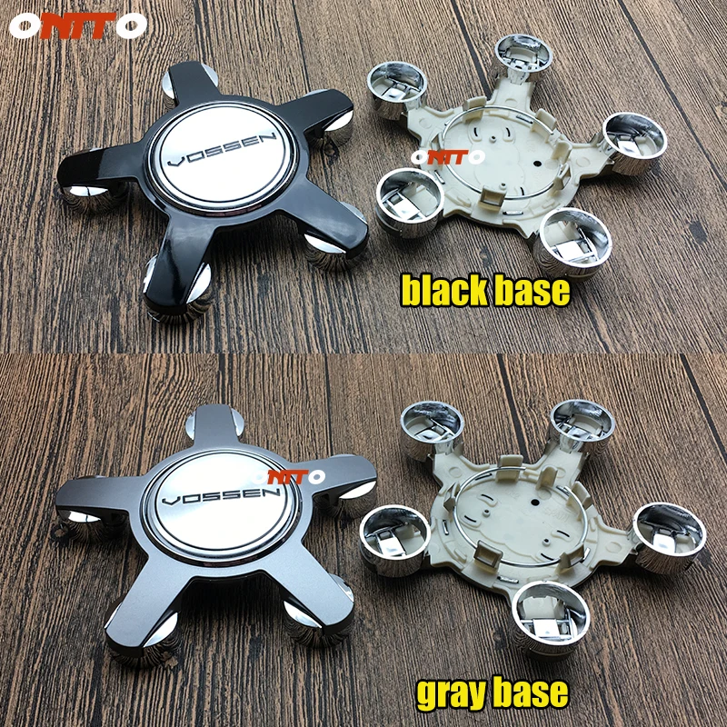 Стайлинг автомобиля 135 мм 5 зажимов серая/черная наклейка с логотипом VOSSEN 56 значок