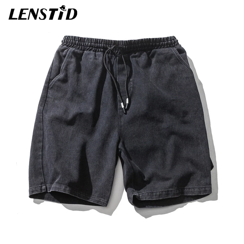 LENSTID 2019 летние мужские в японском стиле хип-хоп с эластичной резинкой на талии