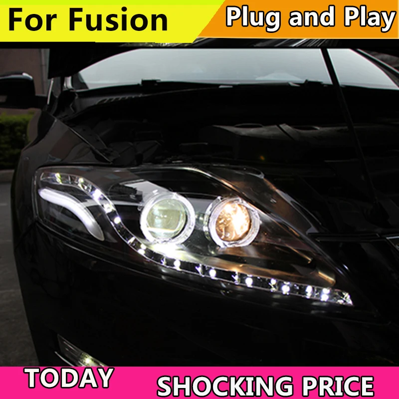 Чехол для автомобильной фары Ford Mondeo 2007 2012 fusion DRL вариант ангельские глазки