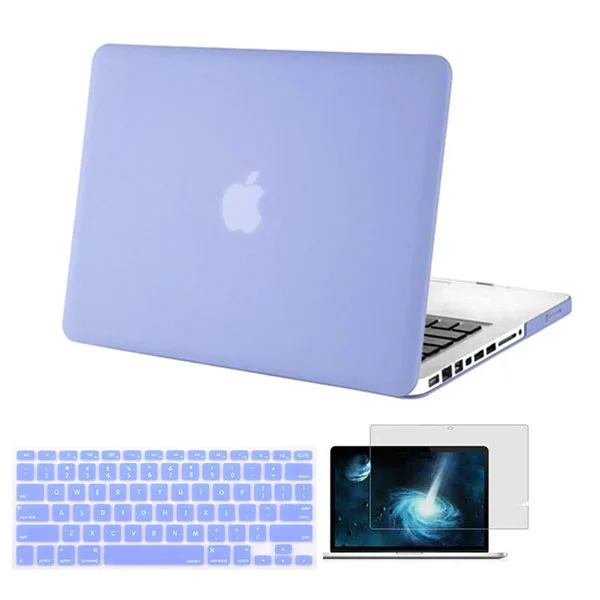MOSISO ноутбука Пластик матовый чехол для Macbook Pro 13 компакт-дисков A1278 год 2008-2012+ силиконовый КБ крышка+ Экран протектор - Цвет: Serenity Blue