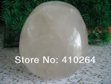 YM 328 FengShui Good Luck Clear Quartz Rock Skull Carving Realist Crystal statue | Дом и сад