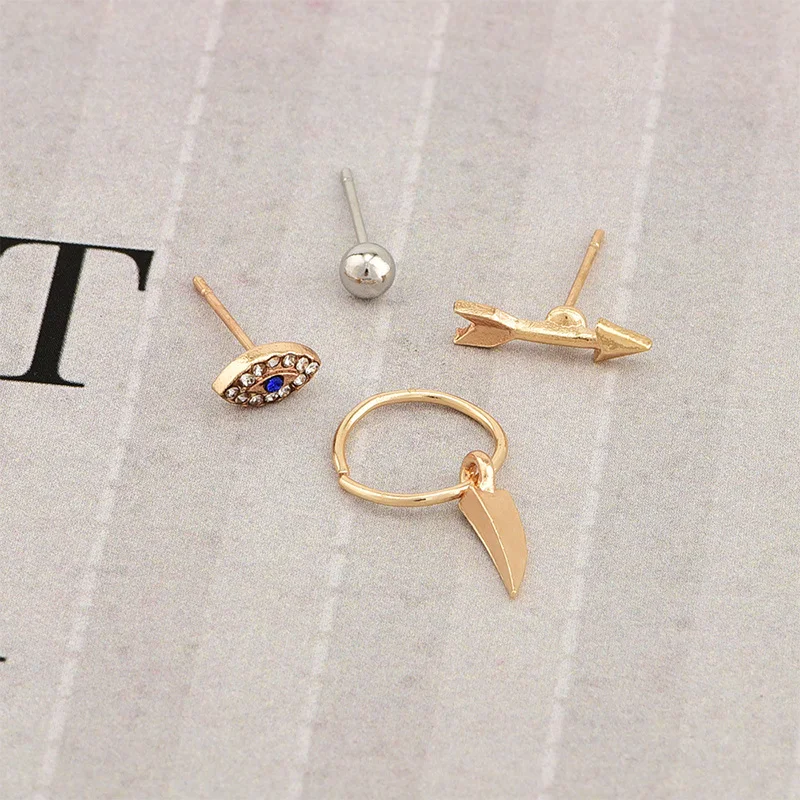 Маленькие серьги-гвоздики WTLTC в богемном стиле для женщин 4 шт./компл. Серьги Для