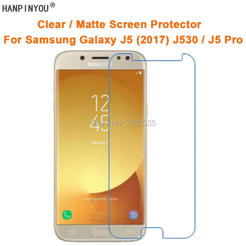 Прозрачная глянцевая/Антибликовая матовая защитная пленка для Samsung Galaxy J5 (2017) J530 /