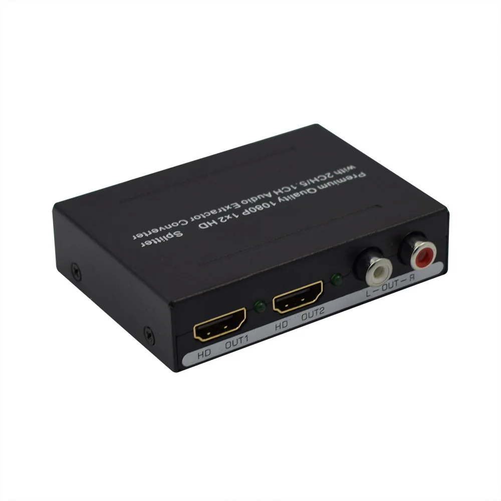 Для XBOX PS3 PS4 Smart HD HDMI сплиттер 2 порта 1080P 1x2 2CH/5.1CH Spdif Toslink + L/R аудио экстрактор