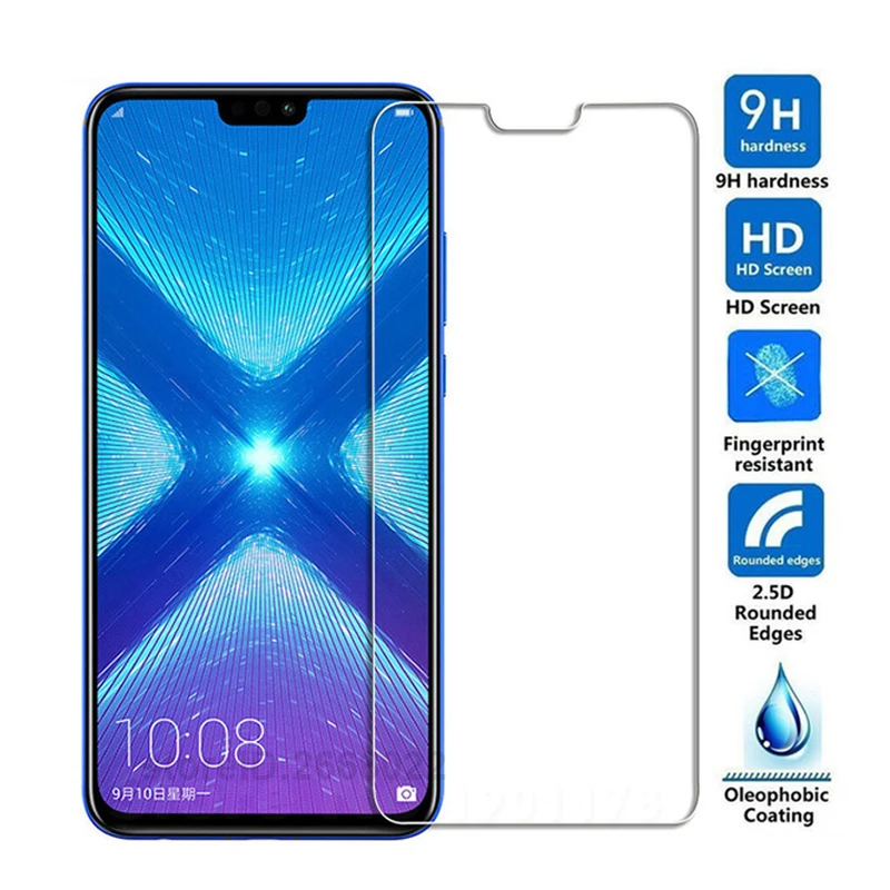 2 шт. защитное закаленное стекло для Huawei Honor 8X защита экрана 2.5D 9 H Защитное |