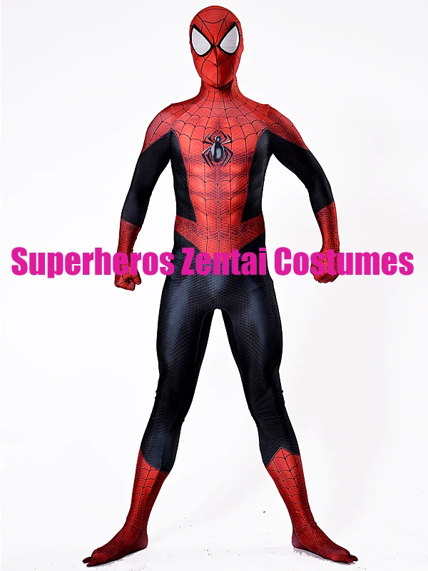 2017 новейший Костюм Супергероя человека-паука 3D принт спандекс косплей на
