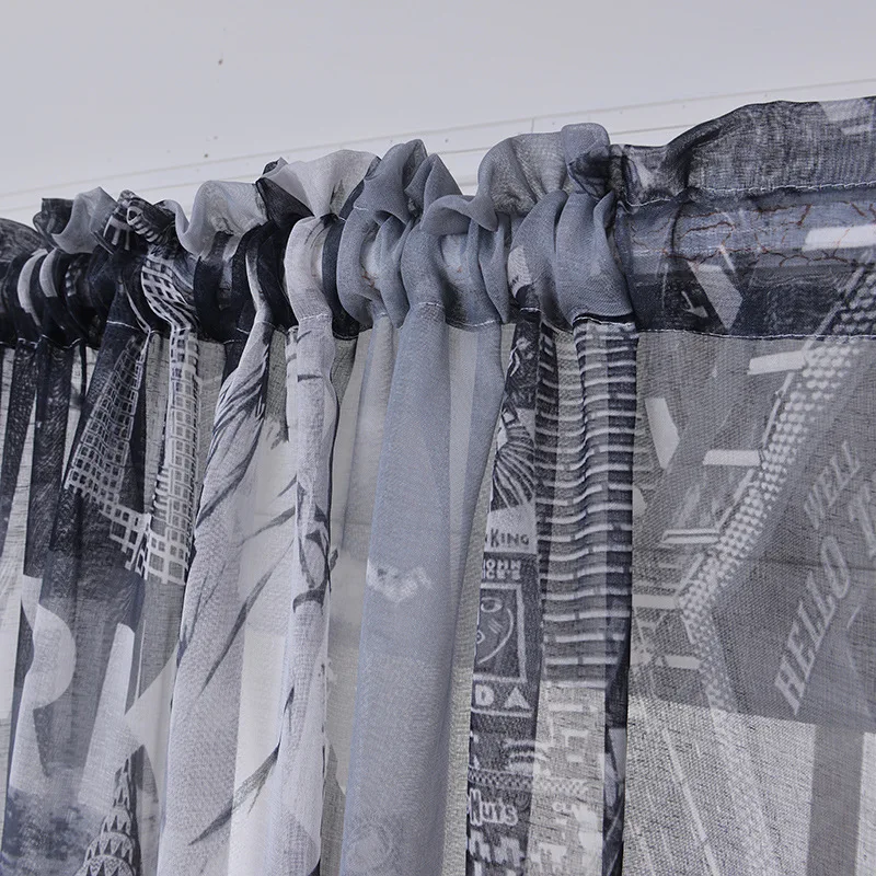 1 шт. хлопковая марля тюль вуаль прозрачные Занавески для кафе спальни двери