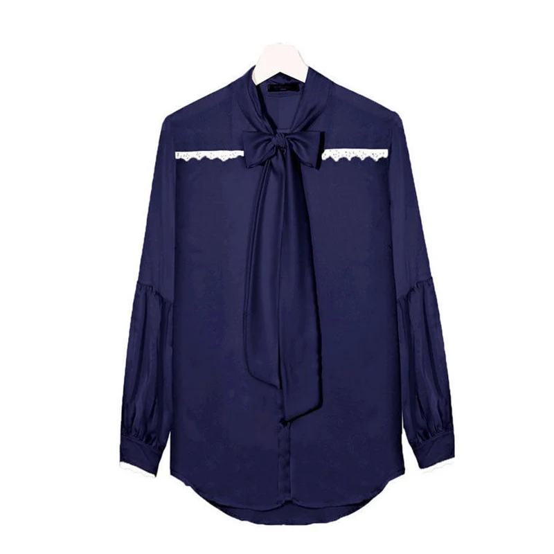 Весенне-Летняя Повседневная шифоновая блузка для женщин свободная с v-образным