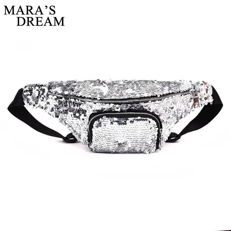 Mara's Dream модная нагрудная сумка поясная Женская шикарная через плечо с блестками
