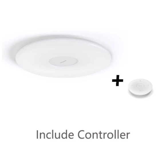 Xiaomi Mijia светодиодный потолочный светильник, WiFi Пульт дистанционного управления, датчик температуры и влажности, ультра тонкий - Цвет: Черный