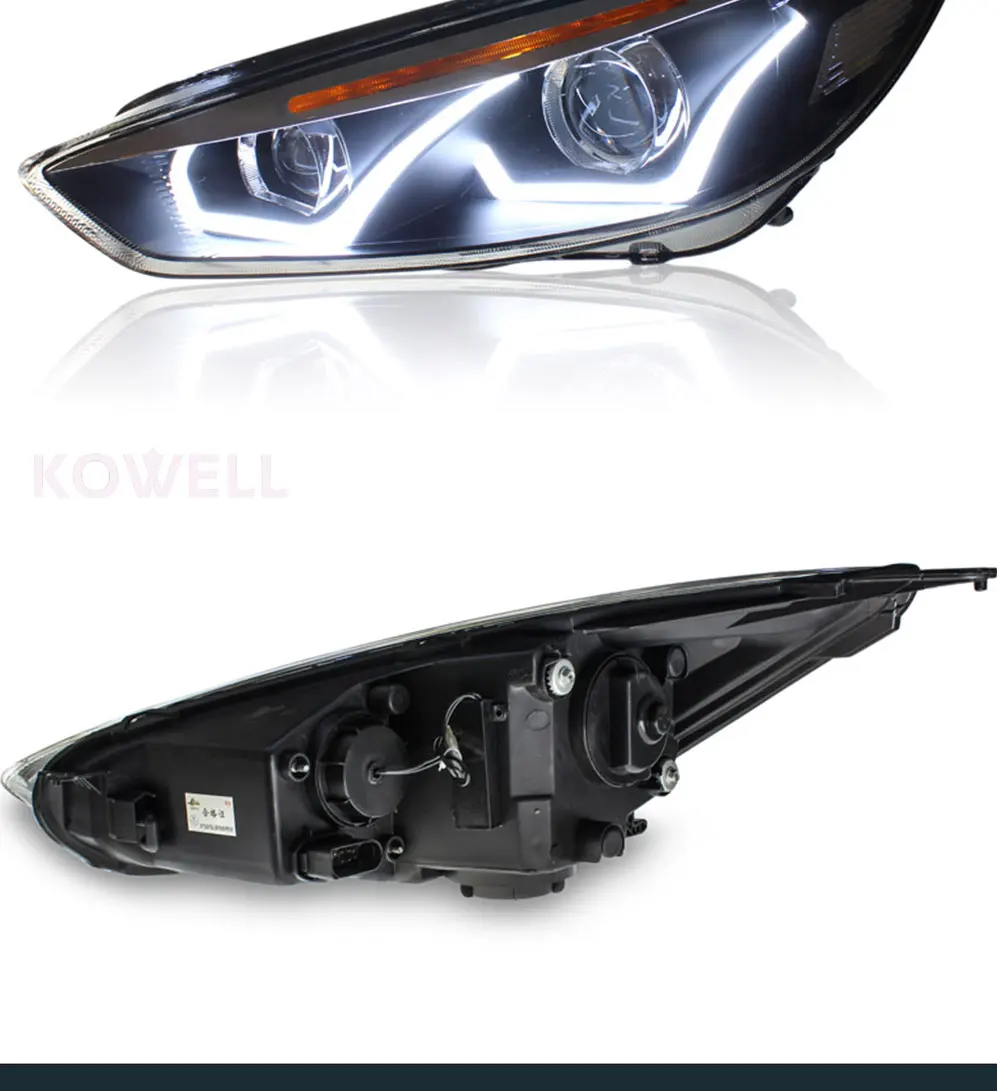KOWELL автомобильный Стайлинг для Ford focus фары для фокуса фары DRL Объектив двойной луч H7 Ксеноновые Биксеноновые линзы