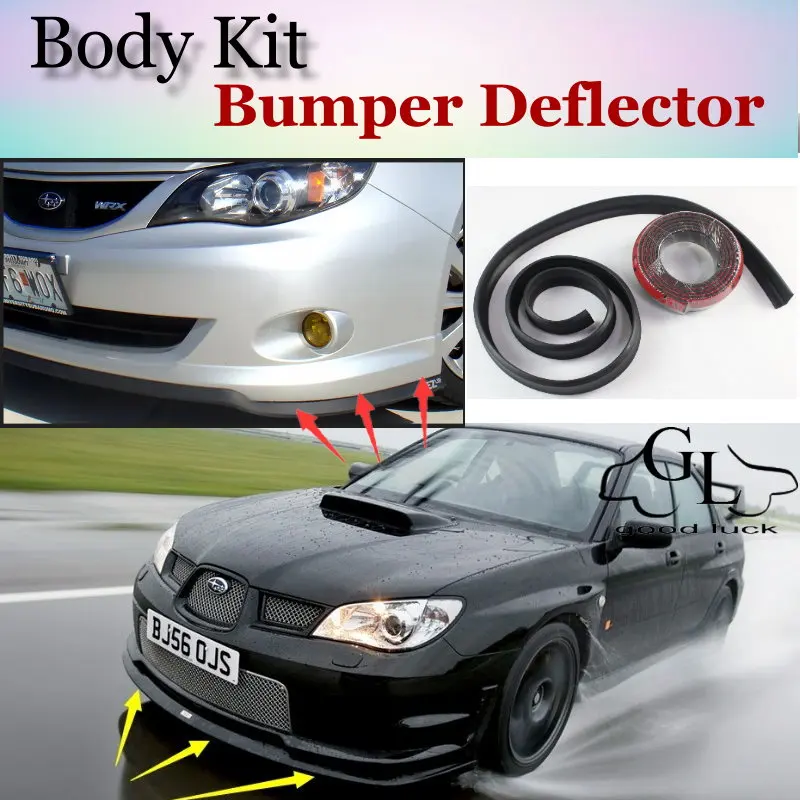 Дефлектор губ для бампера губы Subaru Impreza WRX STi XV передний спойлер юбка TopGear Friends