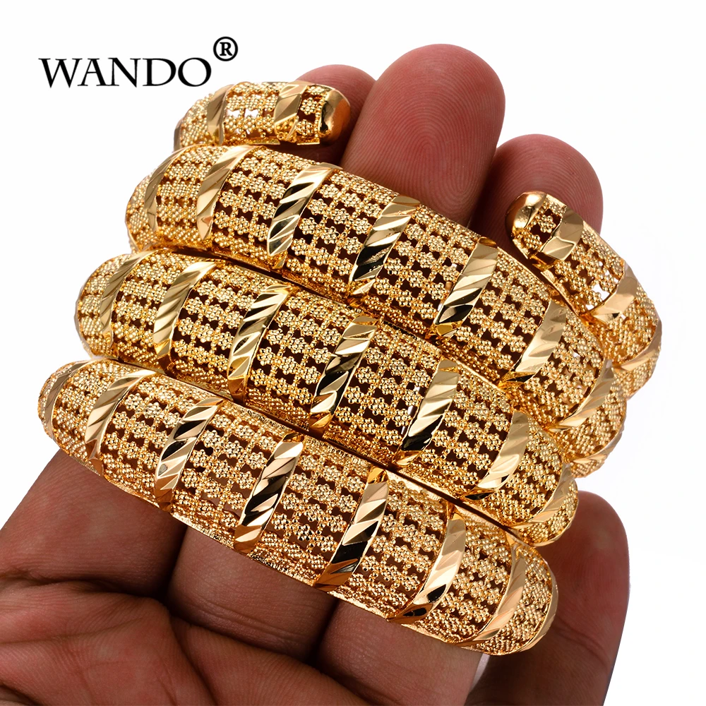 WANDO 4 шт./лот новейшие открытые шарм браслеты для женщин роскошный бренд золотой