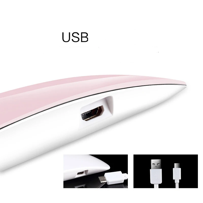 Belen LED Мини гель для ногтей УФ светодиодная лампа 6 Вт Портативный USB кабель