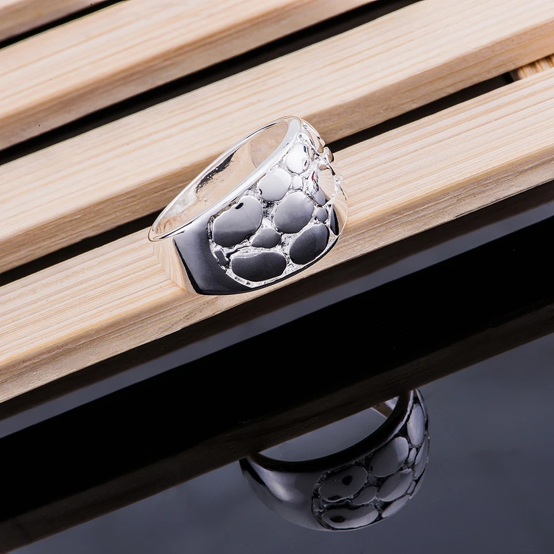 Оптовая продажа серебряных колец посеребренные модные ювелирные изделия