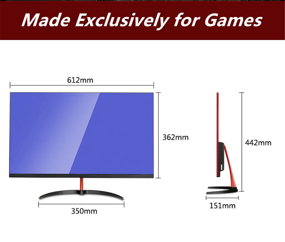 Wearson WS270 2K 27 дюймов 144 Гц 2560*1440 ЖК дисплей игровой монитор 1 мс Freesync HDMI DP DVI аудио