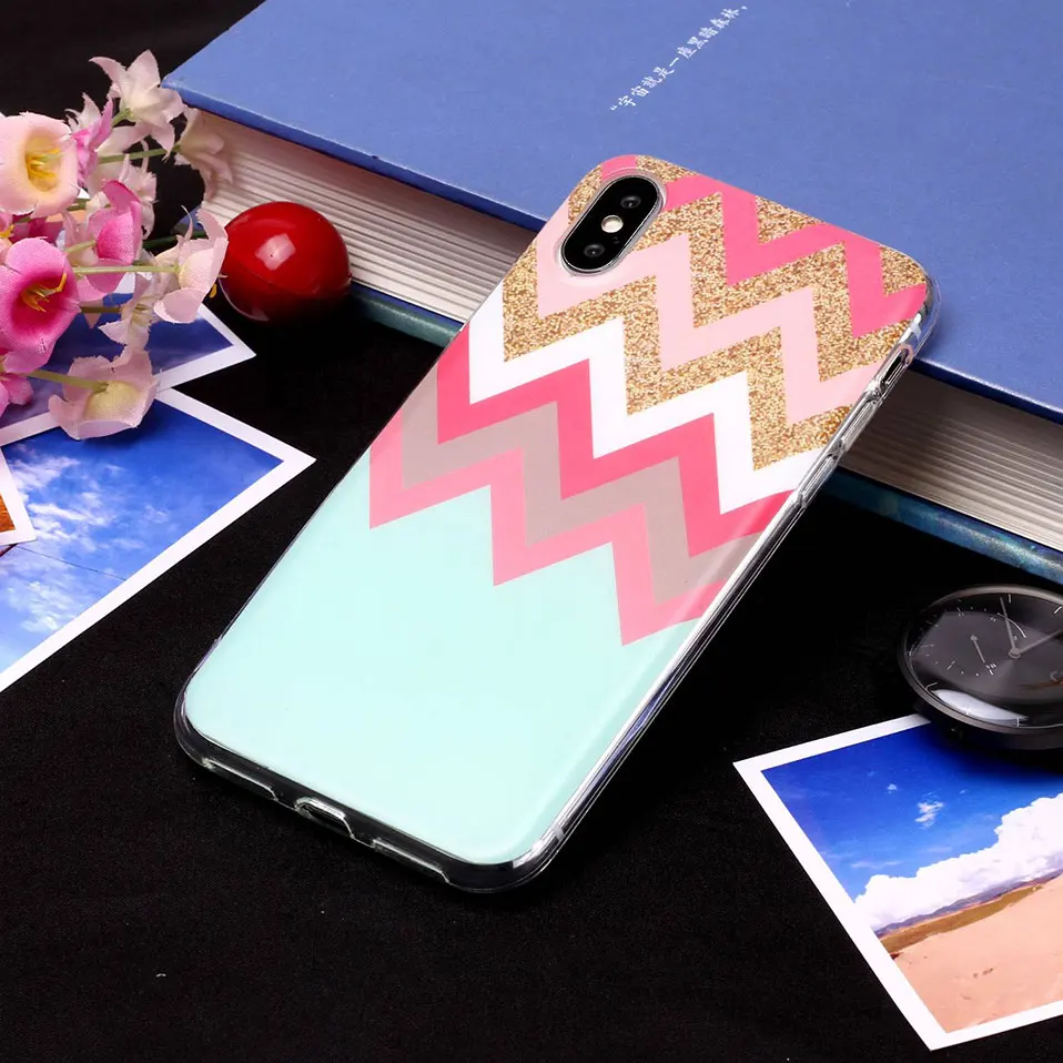 Цветок Силиконовые чехол для iPhone XS Max X XR Мода Цветочный 7 8 6 6s плюс корпус ТПУ