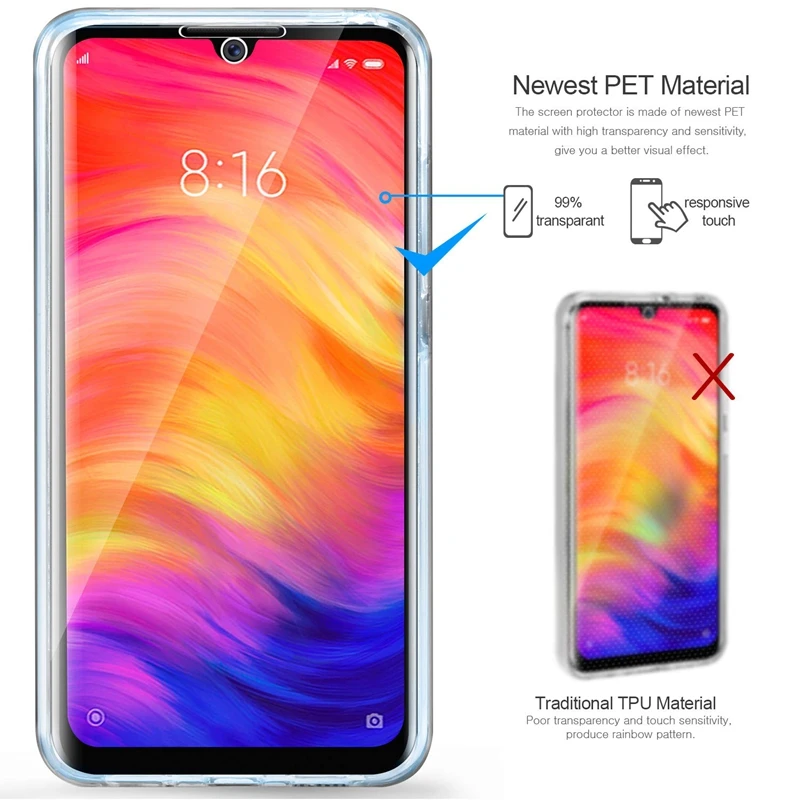 Прозрачный чехол 360 градусов для LG G3 G4 G5 F700 G6 K10 F670 2017 K4 K5 K7 K8 K350 всего тела |