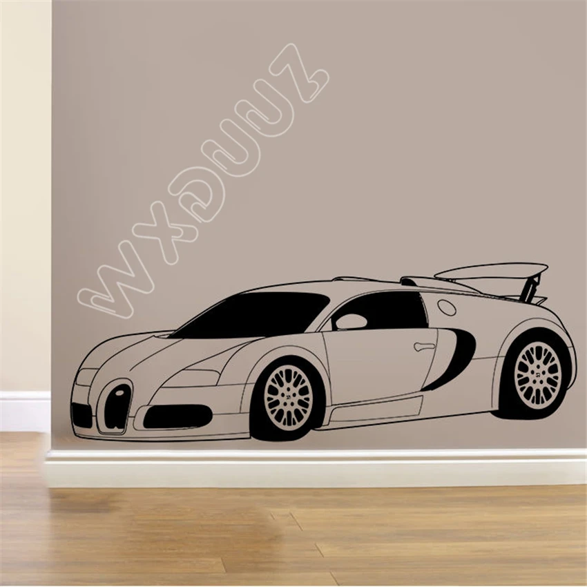 Настенная Наклейка WXDUUZ Bugatti Veyron домашний декор наклейка для спальни изголовья