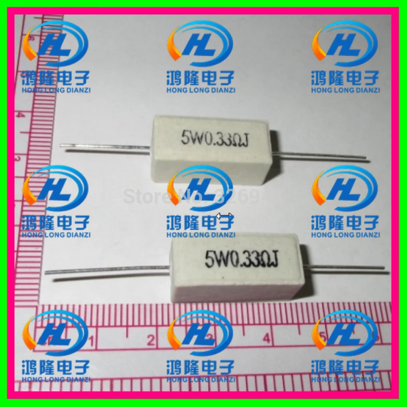 

(10pcs/lot) 5W 0.33 ohm +/-5% / 5W 0.33R ohm 5% / 5W 0.33RJ
