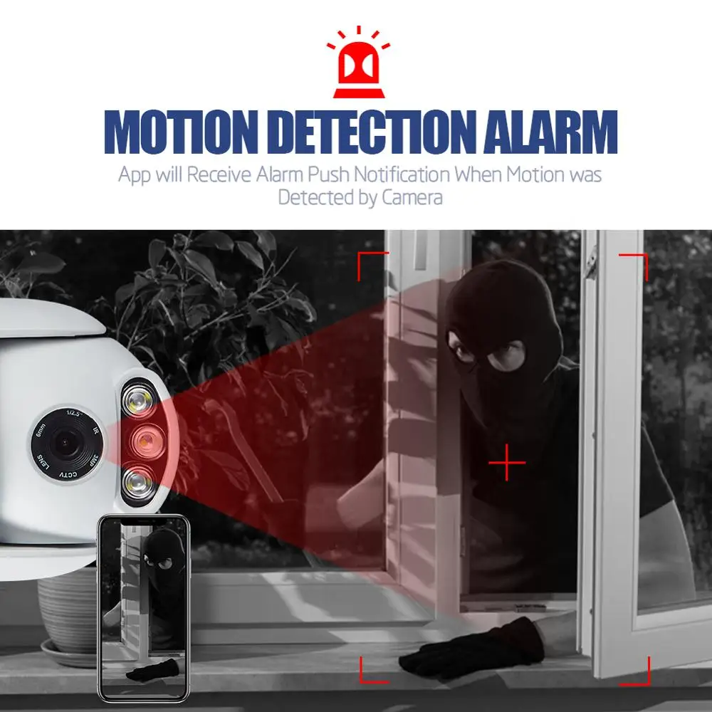 WANSCAM HW0054 1080 P HD Wi Fi Открытый IP Камера 5 раз Оптический зум P2P обнаружения движения