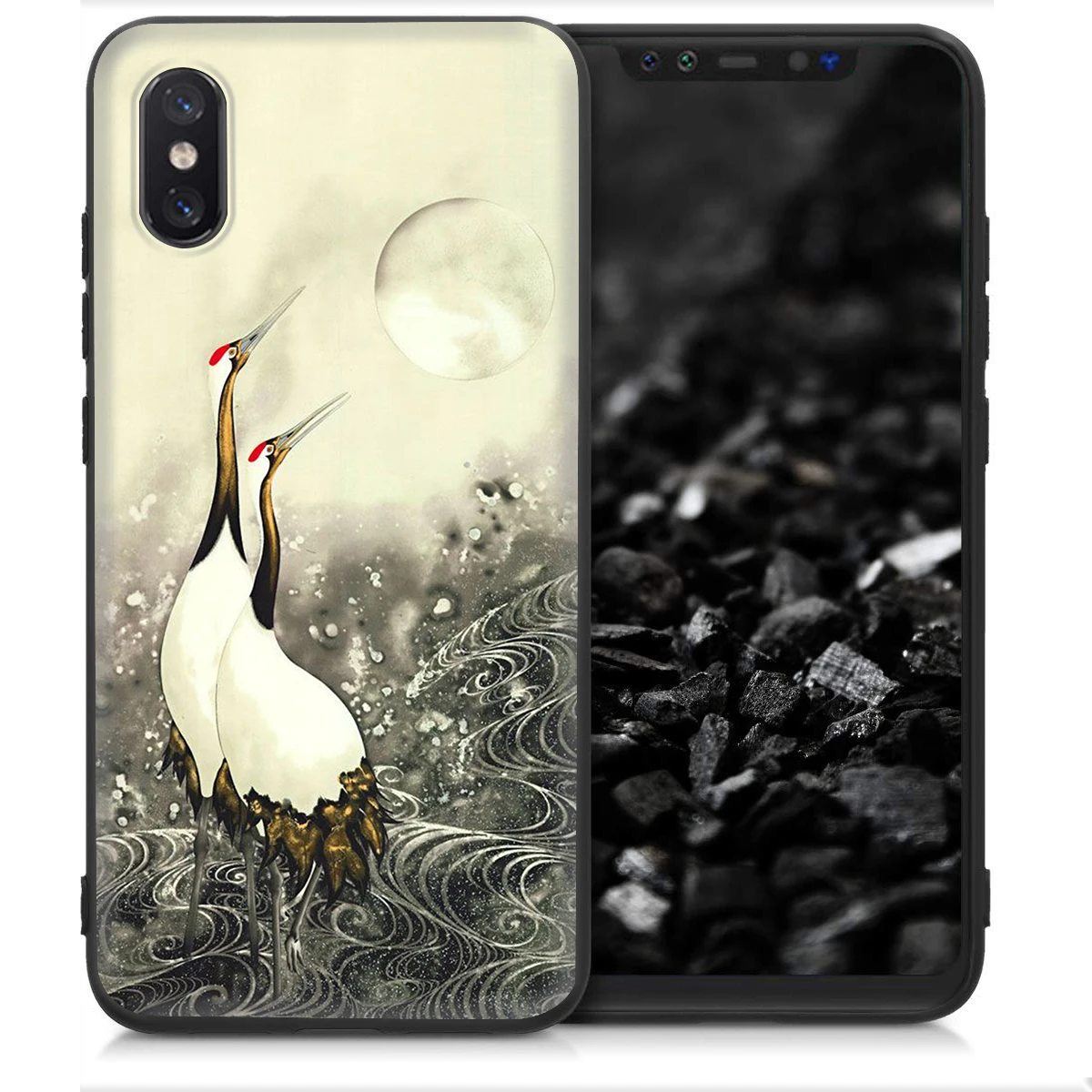Цветной чехол с японским журавлем для Xiaomi MI Redmi Poco X2 K30 Note 8T 10 6 8 9 9se A1 A2 A3 MAX 3 Lite Pro Plus