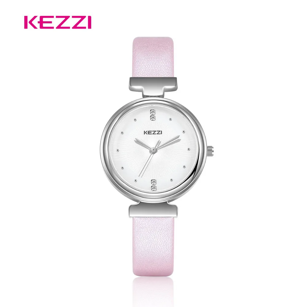 KEZZI наручные часы для женщин Montre Femme Ventas Calientes Nuevo элегантный кожаный ремешок Reloj