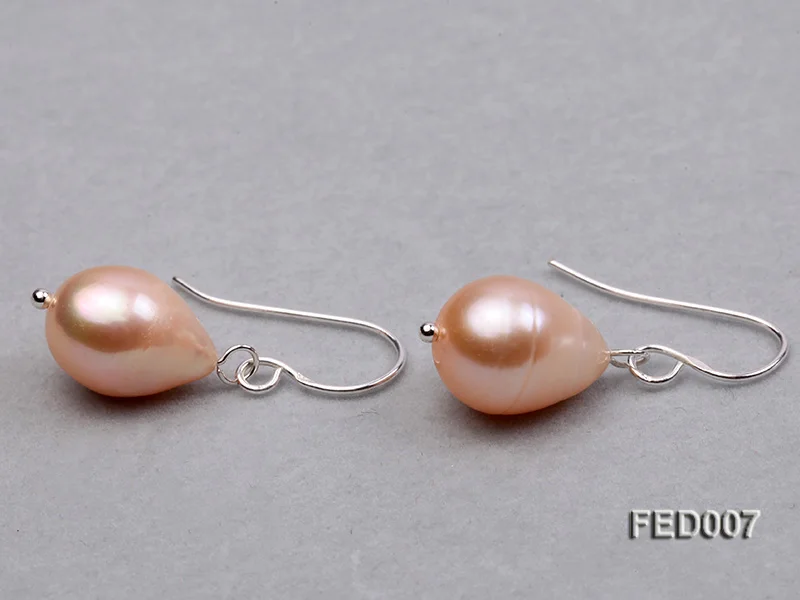 Серьги из серебра 925 пробы с натуральным жемчугом 9 10 мм|Серьги-подвески| |