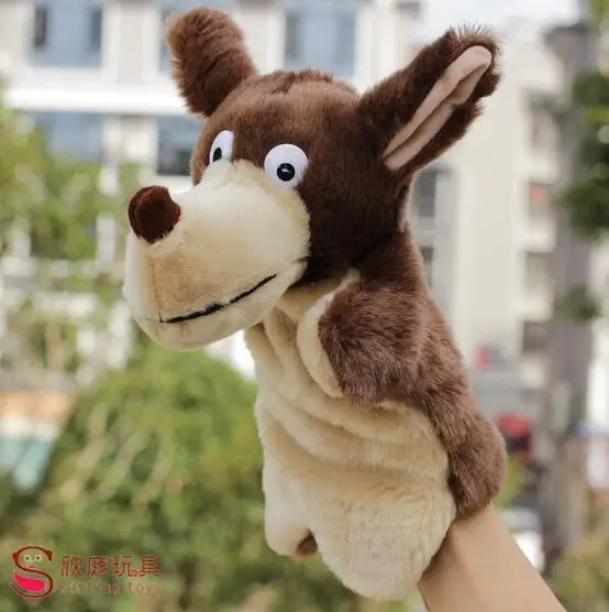 Горячая продажа Ручная кукольная игрушка детский подарок Волк кукла большие