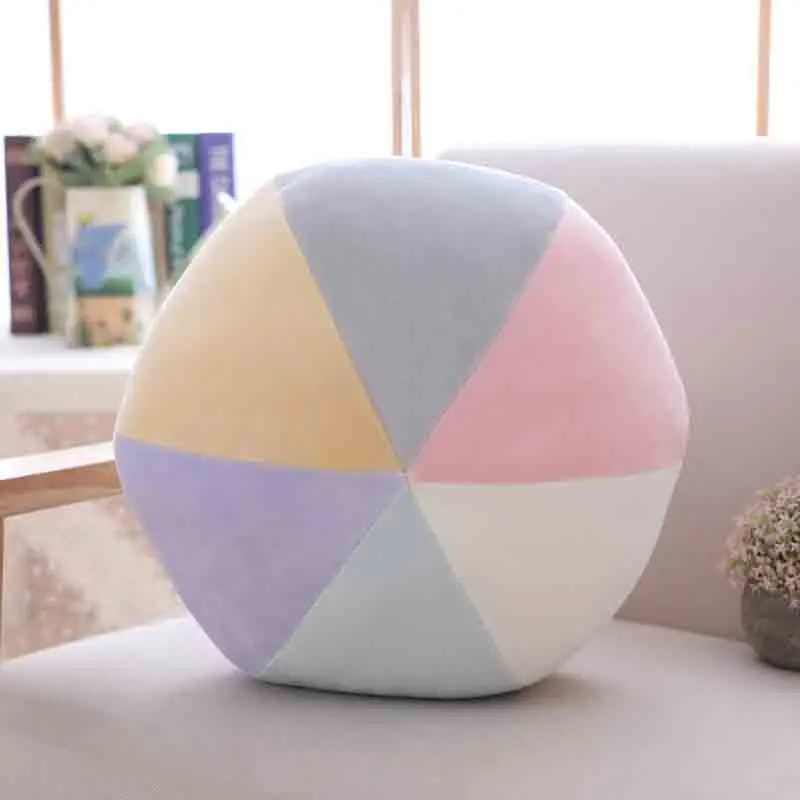 ball 35x35cm Lucky Boy Sunday цветная Луна радуга звезда облако раковины плюшевые подушки детские плюшевые игрушки Мягкий Диван Подушка детская подушка для сна подарок - Цвет: ball 35x35cm