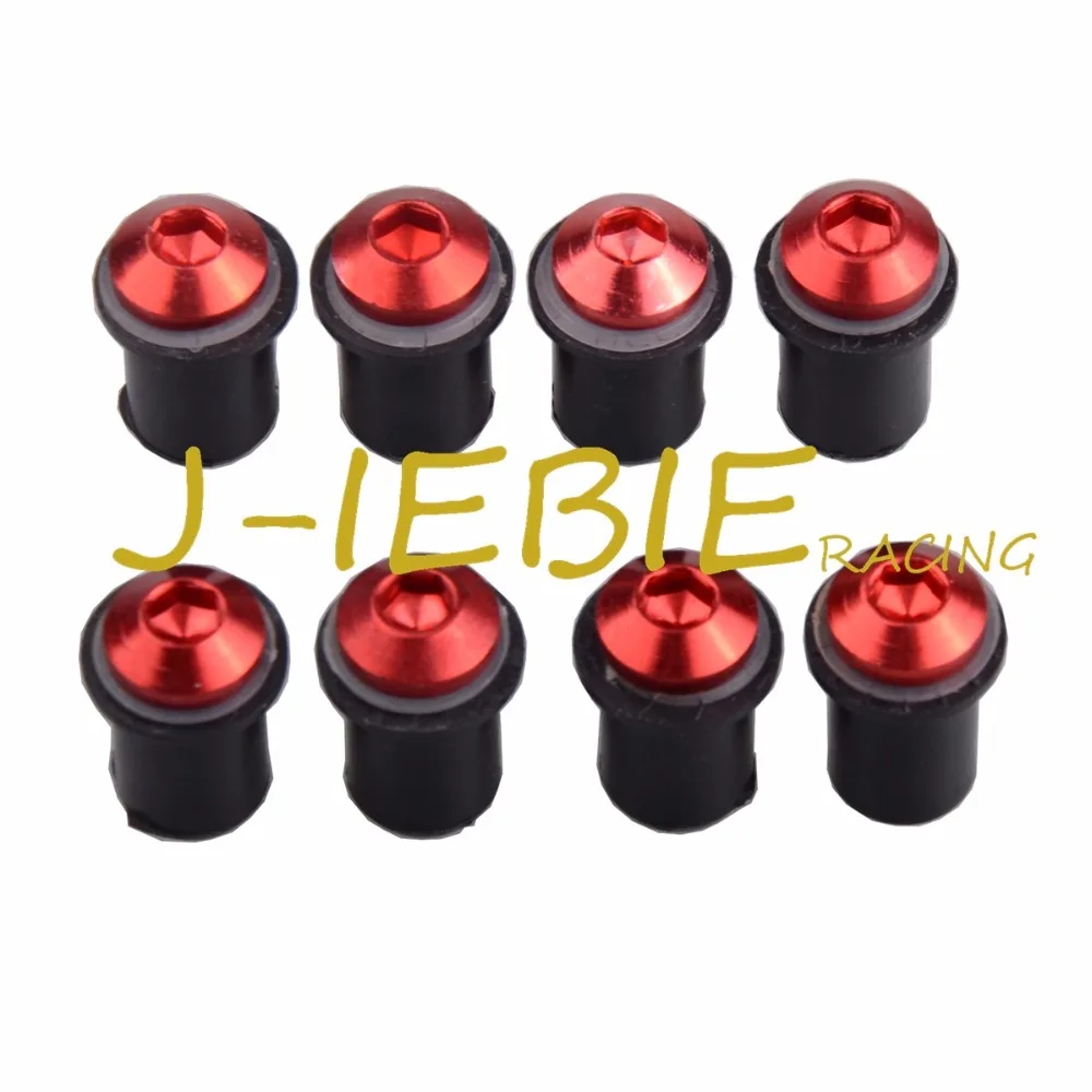 Винты для лобового стекла болты 8 шт. Yamaha YZF R125 R25 R3 600R 1000R R1 R6 MT09 MT07 MT10 MT03 FZ6R FZ8 XT 600E/R FJR