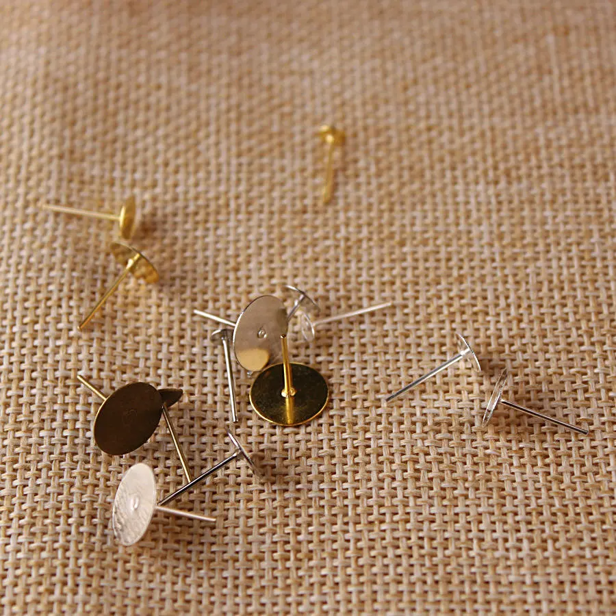 Сережки установка Пустой Базы поднос шпильки иглы посты приклеивая прокладка