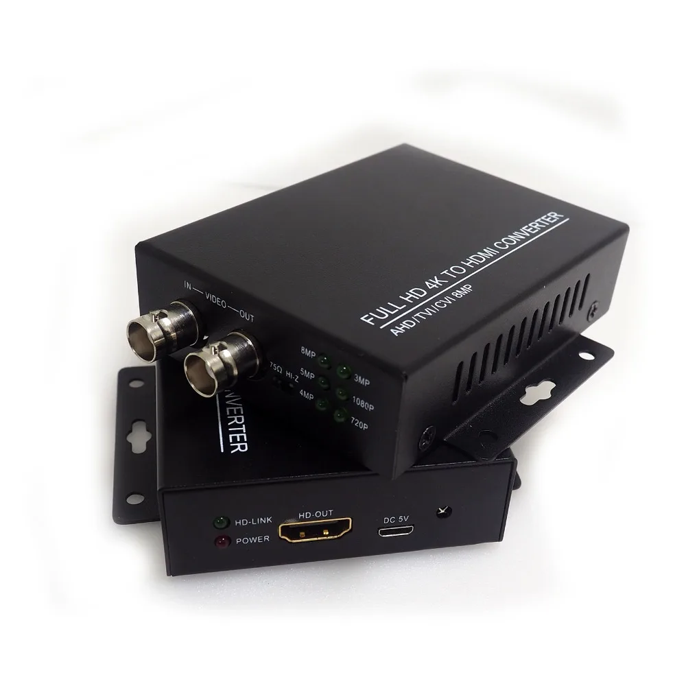 1080P 8MP разрешение CVI/TVI/AHD + CVBS в HDMI конвертер HDC ADH FULL HD 4K коаксиальный на выход и вход