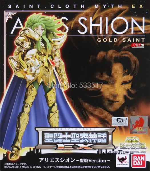 Японский аниме Оригинальный Bandai Saint Seiya Cloth миф экс Aries Shion версия для святых войн