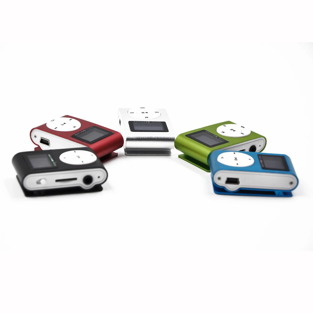 Улучшенный мини USB металлический зажим MP3 плеер с ЖК экраном Поддержка 32 ГБ Micro SD TF