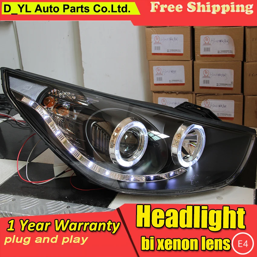 Автомобильная фара DY_L для Hyundai IX35 2010 2012 светодиодный ные фары DRL H7/D2H HID Ксеноновые