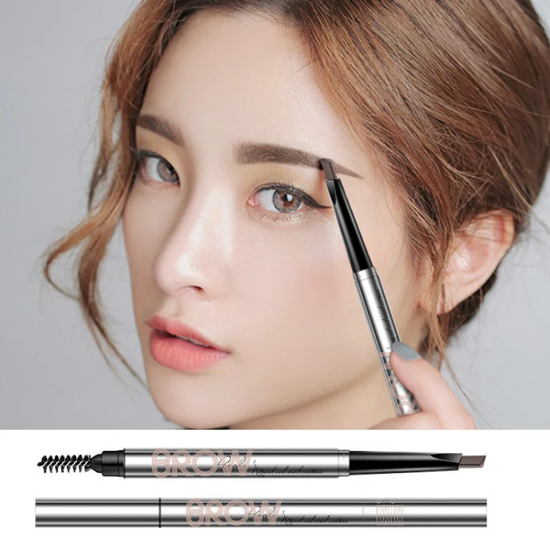 Новый 5 видов цветов карандаш для бровей с двойным концом водостойкий