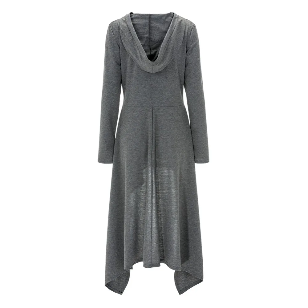 2016 New Autumn Winter Women Sweatshirts Casual Black Hoodies Long Sleeve Pullovers Turn-down Collar Coat XL Q562 | Женская одежда