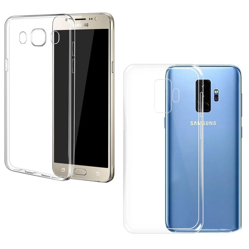Чехол для Samsung Galaxy S9 S8 S7 edge противоударный прозрачный мягкий чехол a6 a8 Plus 2018 note 10 9 8