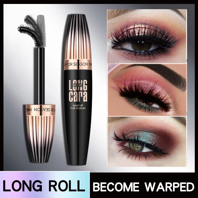 Новая 4D шелковая тушь для ресниц водостойкая 3d наращивания черная толстая