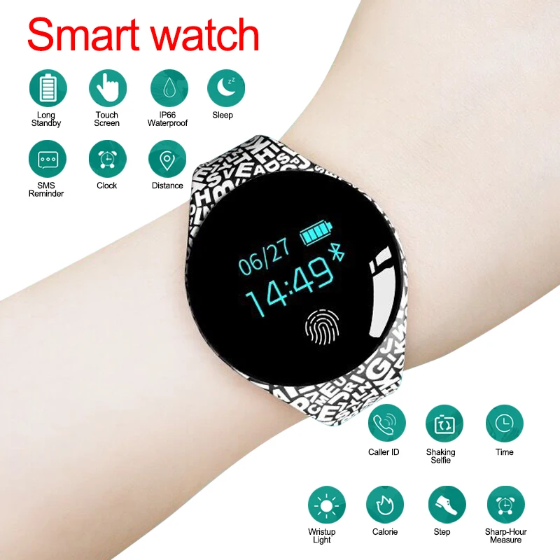 Color Touch Screen Smartwatch Motion detection Smart Watch Sport Fitness Men Women Waterproof Wearable Devices For IOS Android |