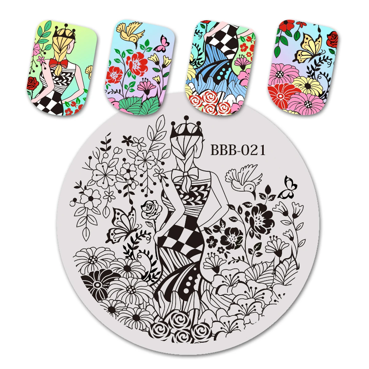 BEAUTYBIGBANG 6*12 см гвозди в стиле ретро штамповки пластины Дерево лист дизайн прямоугольник штамп маникюрный шаблон дизайн ногтей изображения пластины - Цвет: Серебристый