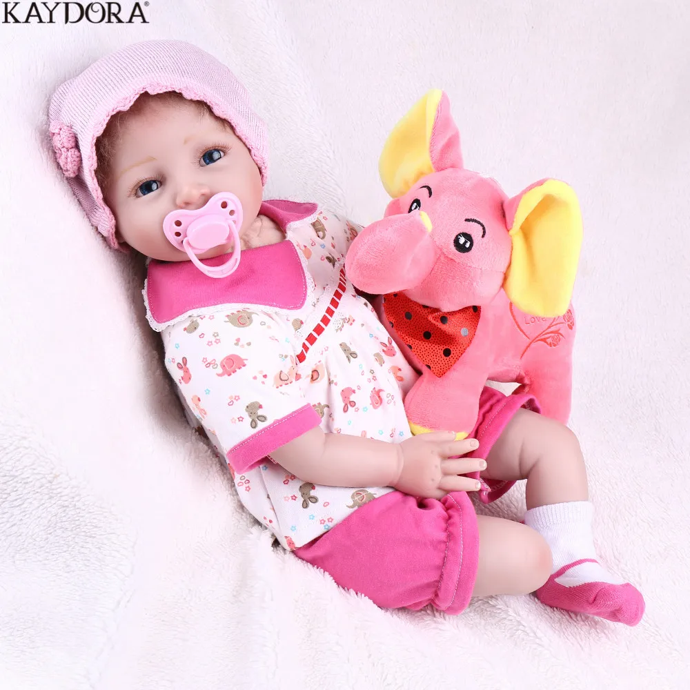 KAYDORA силиконовые куклы для новорожденных 22 дюйма 55 см очаровательные
