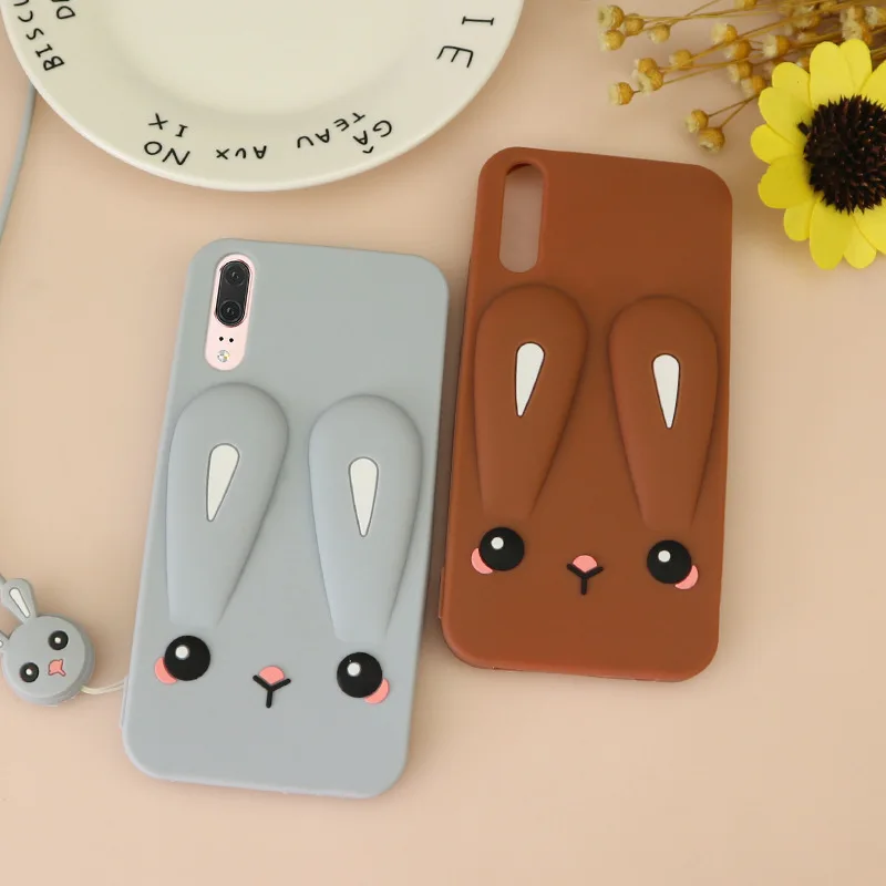 Очаровательный мультяшный чехол для huawei P20 Pro Lite силиконовая задняя крышка с